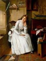 Florence Dombey in Captain Cuttle's Parlour