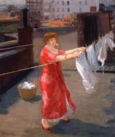 Red Kimono on the Roof