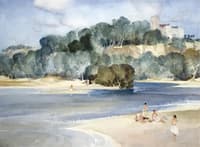 The beaches below the chateau