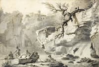 View of Tivoli with Soldiers