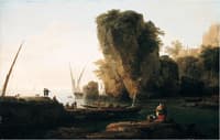 A Cove on a Rocky Mediterranean Landscape