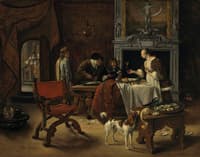 Easy Come, Easy Go, the Artist Eating Oysters in an Interior