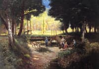 Children Feeding Ducks