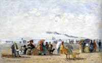 Trouville, Beach Scene