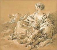 Shepherdess and Child
