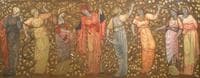Frieze of Eight Women Gathering Apples