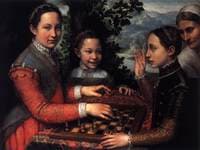 Portrait of the Artist's Sisters Playing Chess