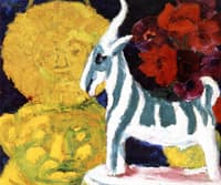 Still Life with Striped Goat