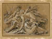 Two River Gods and two Naiads