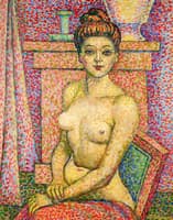 Woman with Bun, Seated