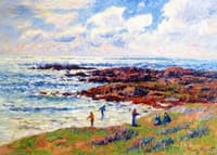 Harvesting Seaweed at Névez