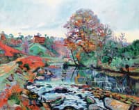 Landscape of La Creuse, View from Pont Charraud