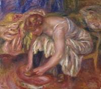 Woman Tying her Shoe