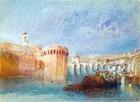 Angers - The Walls of Doutre with the Tower of the Church of La Trinite