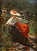 Young Girl in a Landscape