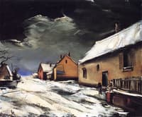 Village Street in the Snow