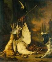 Dead Game and a Springer Spaniel