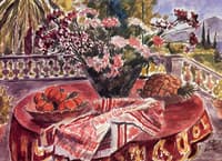 Still Life on the Terrace, View over the Sea