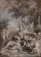 Carlo and Ubaldo see Rinaldo Conquered by Love for Armida