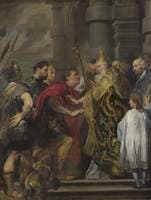 The Emperor Theodsius is Forbidden by Saint Ambrose to enter Milan Cathedral