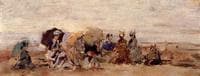 Trouville, Beach Scene