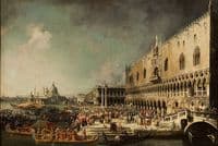 The Reception of the French Ambassador Jacques-Vincent Languet, Compte de Gergy, at the Doge's Palace