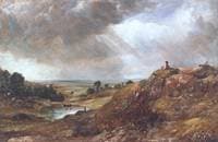Branch Hill Pond, Hampstead Heath, with a Boy Sitting on a Bank