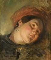 Head of a Woman in a Red Turban