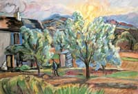 Landscape with Garden and People
