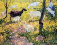 Goats in the Field
