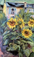 House with Sunflowers