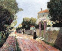 Village Street in the Sunlight