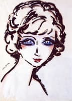 Woman with Blue Eyes
