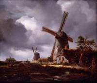 Landscape with Windmills near Haalem (after Jacob van Ruisdael)