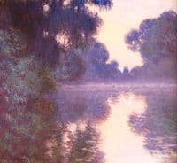 Misty morning on the Seine blue