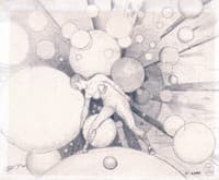 Female Nude amidst the Spheres