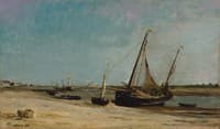 Boats on the Seacoast at Étaples