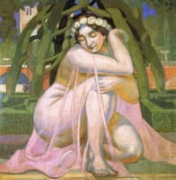 Woman with Floral Crown