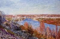 Village of Champagne at Sunset - April