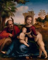 The Rest on the Flight into Egypt with Saint John the Baptist