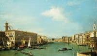 Venice:  The Grand Canal Looking North from the Rialto