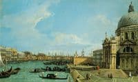 Venice: The Grand Canal  with S. Maria della Salute Towards the Riva degli Schiavoni