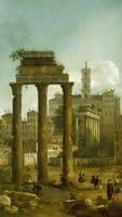 Rome:  Ruins of the Forum looking Towards the Capitol