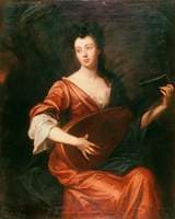 Mrs Arabella Hunt, Playing a Lute