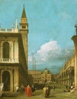 Venice:  The Piazzetta towards the Torre dell Olorogio