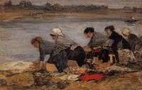 Laundresses on the Banks of the Touques