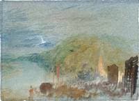 Caudebec-en-Caux from Above, A Study by Moonlight