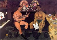 Self-portrait with Pyotr Konchalovsky
