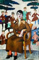 Portrait of a lady in a chair
