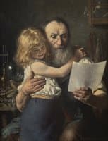 Shoemaker with his grandchild
